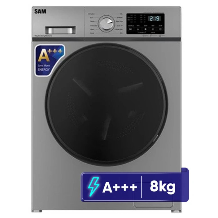 ماشین لباسشویی 8 کیلوگرم اتوماتیک سام مدل BL-Q1465